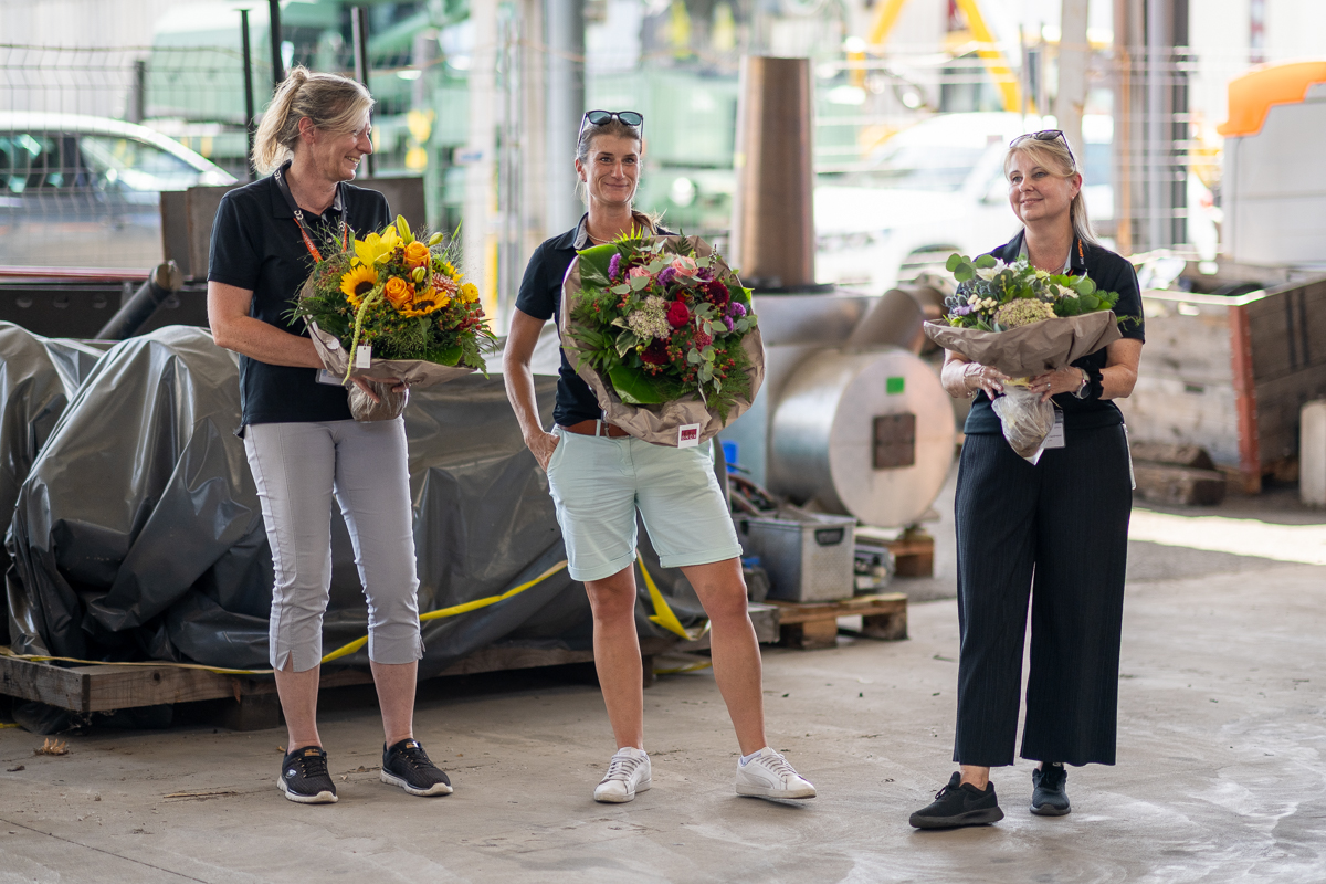 Organisatorinnen: Angelika Blume, Müller Frauenfeld AG, Corina Rotach, Müller Frauenfeld AG, Brigitte Christen, rail4mation AG